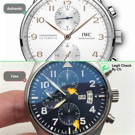 how to spot fake iwc portofino|authentic iwc watch.